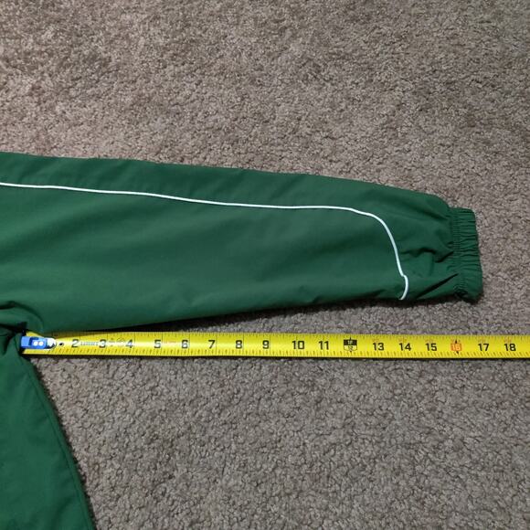 Vintage Nike Zip Up Windbreaker Jacket Boys Size XL (18-20) Green Front Pockets - Picture 8 of 8